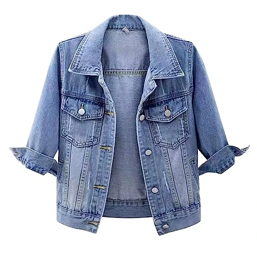 Oversized Denim Jacket Oversized Jean Jacket Cream Jacket Jackets for Women UK Clearance Leather Jac