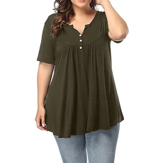 Oversized Shirts for Women, Women's Casual Summer Slim Strapless Pleated Ruched Beach Vest Shirt Tube Tops Tshirt Dress Women UK Top Green