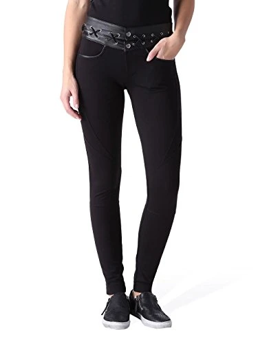 P-Rita Slim Skinny Leggings Women's Pants Black (W26, Black)