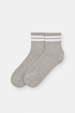 Pack Of Pairs Of Striped Socks - Grey