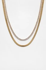 Pack Of Shimmery Chains - Gold