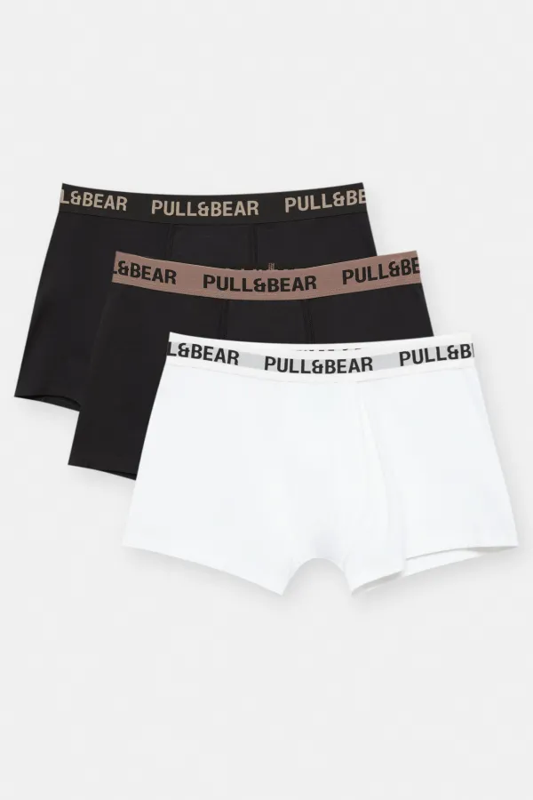 Pack Of Brown Logo Boxers - Others