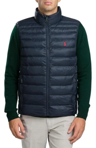Packable Down Vest Collection Navy LG, Navy