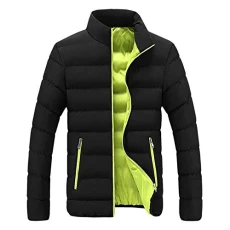 Packable Puffer Jacket Men Long Coat Bubble Warm Jacket Men Fit Thick Casual Winter Outerwear Slim M