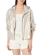 Padded Galactic Irredescent Sports Jacket 22WWEW50 Silver Padded Galactic Irredescent Sports Jacket 22WWEW50 Silver