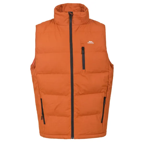 Padded Jacket Clasp Polyester Burnt Orange