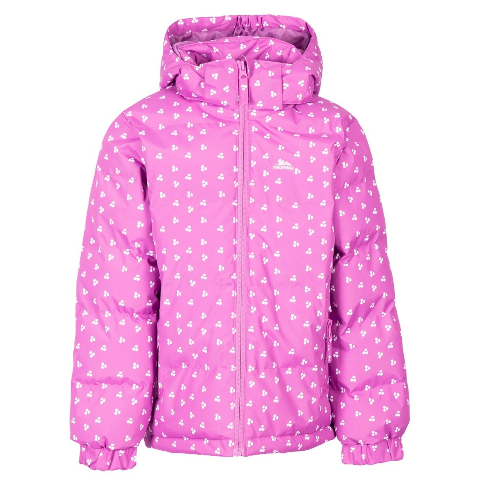 Padded Jacket Combine Polyester Deep Pink