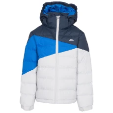 Padded Jacket Layout Polyester Pale Grey