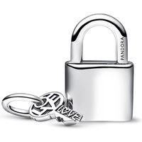 Padlock and Key Dangle Charm