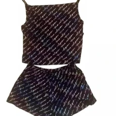 Pajama Set Cami Top & Sleep Short Size Medium Multi, Multi, S