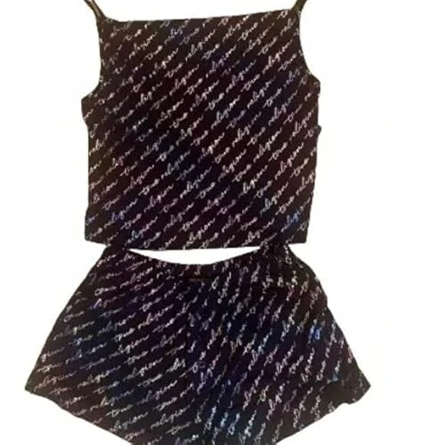 Pajama Set Cami Top & Sleep Short Size Medium Multi, Multi, S