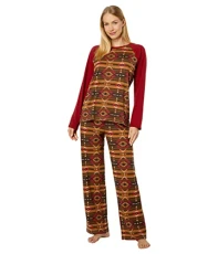 Pajama Set, Southwest Style Print, Women's Nightwear Pjs, XS