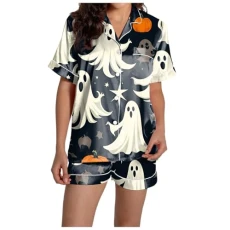 pajama set women nightwear lounge wear women sleep shorts women pants pyjama vest pjs for women sets wide leg pyjamas pyjamas for women cotton christmas Black pajama set women nightwear lounge wear women sleep shorts women pants pyjama vest pjs for women sets wide leg pyjamas pyjamas for women cotton christmas Black