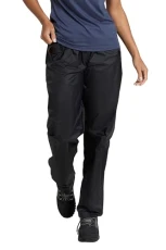 Pakka Womens Waterproof Over Trousers - Packaway Bag, Breathable Rain Pants, Hook & Loop Ankle Opening Ladies Rainwear - for Autumn Winter & Outdoors Black Women's Size 12