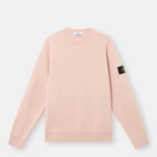 Pale Pink Organic Cotton Fleece Sweatshirt