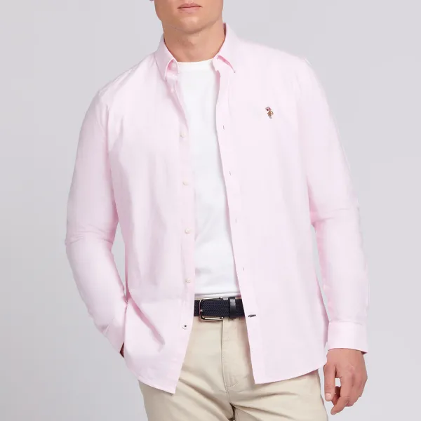 Pale Pink Oxford Cotton Shirt - Pink
