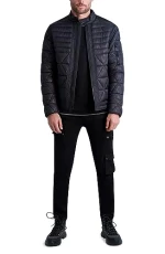 Paris Men's Quilted Casual Jacket, Black, XXL Paris Men's Quilted Casual Jacket, Black, XXL