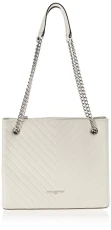 Paris Women's Charlotte Shoulder Bag, Winter White/Silver, One Size Paris Women's Charlotte Shoulder Bag, Winter White/Silver, One Size