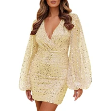 Party Dresses for Women UK Elegant Glitter Dress Deep V Neck Sequin Long Puff Sleeve Waist Ruched Slim Hip Dresses Solid Colour Evening Gowns Prom Dress Vintage Short Skirts Elegant Party Dresses for Women UK Elegant Glitter Dress Deep V Neck Sequin Long Puff Sleeve Waist Ruched Slim Hip Dresses Solid Colour Evening Gowns Prom Dress Vintage Short Skirts Elegant