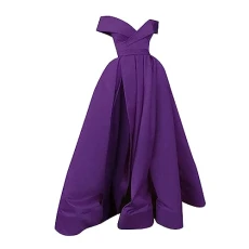 Party Dresses for Women UK Maxi Dresses Prom Dresses for Teenagers Purple Elegant Evening Gowns Sleeveless V Neck Evening Dresses Slit Large Hem Long Dress Plain Cocktail Dresses for Women