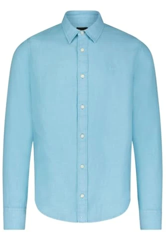 Patch Short Sve Shirt L Blue