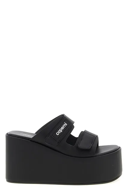 Patch Wedge Sandal wedges - Black