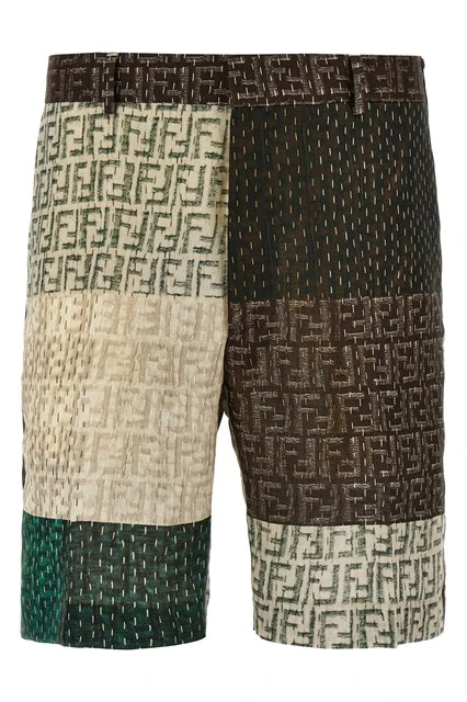 Patchwork bermuda shorts Multicolor Size