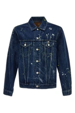 Patent stain jacket Blue Size