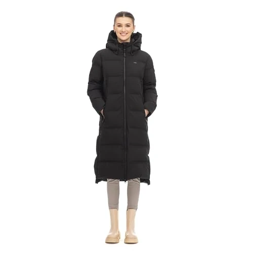 PATRISE Women's Quilted Coat, Black 2321_1010, XL