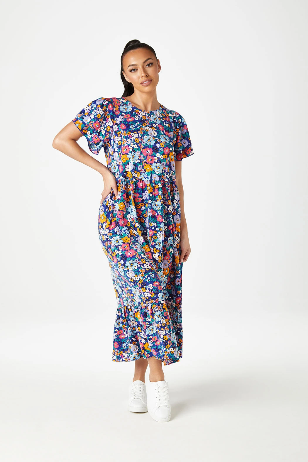 Patsy Floral Ruffle Dress Multi /