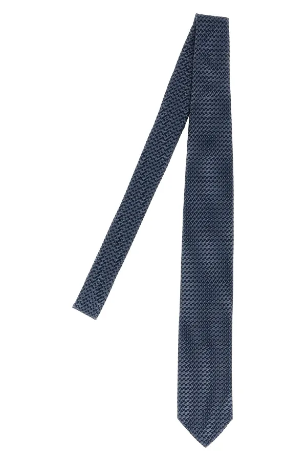 Patterned Silk Tie - U