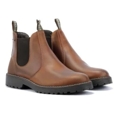 PATTON Mens Chelsea Boots Teak