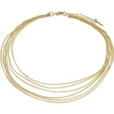 Pause Layered Recycled Anklet - Gold