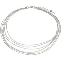 Pause Layered Recycled Anklet - Silver