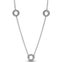 Pavé Circles Chain Necklace - 50cm