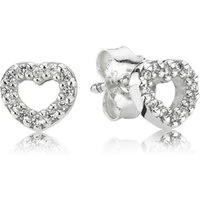 Pavé Heart Earrings