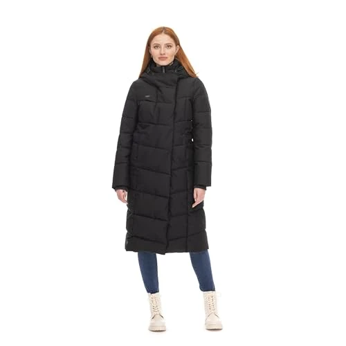 Pavla Women's Quilted Coat, black, XL