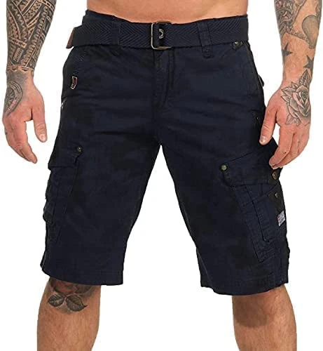 Peanut Bell Men - Men's Shorts/Bermuda Shorts – Cotton Cargo Cropped Trousers, Boys' Clothing for 