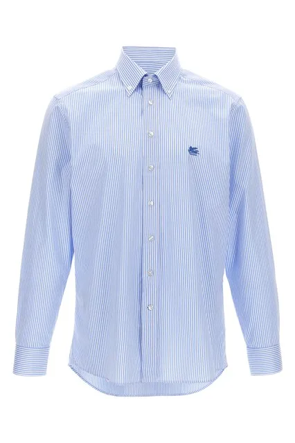 Pegaso striped shirt - Light Blue