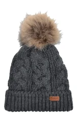 Penshaw Cable Beanie Bobble Women's Knitted Hat Grey, gray, One Size
