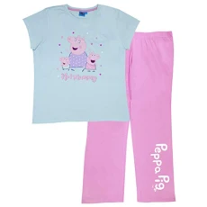Peppa Pig Number 1 Mummy Long Pyjamas Set, Womens, XS-4XL, Pink, Official Merchandise
