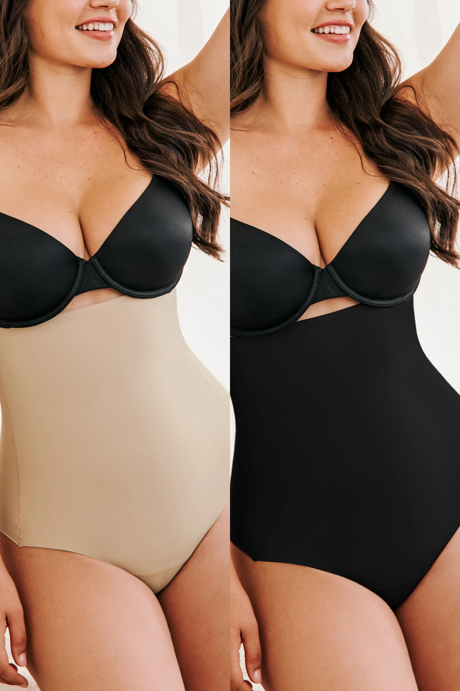 Perfect Curves Shapewear Bottoms Set - Beige