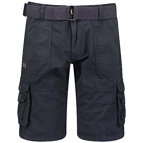 Perou Men - Men's Casual Cotton Bermuda Shorts - Men's Comfortable Sport Cargo Shorts - Man All Seas