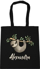Personalised Baby Sloth on the branch Tote Shopping Gym Beach Bag 42cm x38cm, 10 litres Personalised Baby Sloth on the branch Tote Shopping Gym Beach Bag 42cm x38cm, 10 litres
