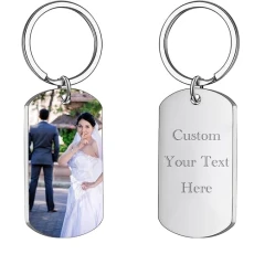 Personalised Key Rings,Custom Keychain Engraved Keychain Memorial Gifts Keyring for Men