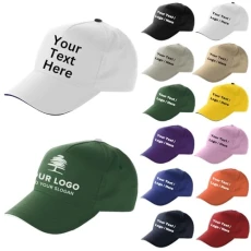 Personalized Baseball Trim Cap with Contrast Custom Text, Picture or Logo | Workwear Baseball Hat for Men & Women | Adjustable One Size Adults Unisex Cap | 12 Colors (Multicoloured) Personalized Baseball Trim Cap with Contrast Custom Text, Picture or Logo | Workwear Baseball Hat for Men & Women | Adjustable One Size Adults Unisex Cap | 12 Colors (Multicoloured)