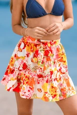 Petal Waltz Floral Mini Skirt - Pink Petal Waltz Floral Mini Skirt - Pink