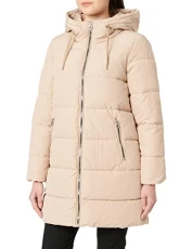 PETITE Women's Onldolly OTW Fn Long Puffer Coat Quilted Jacket, Humus, XXS