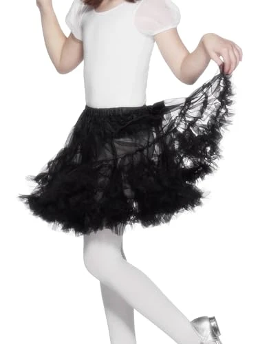 Petticoat, Child, Black Layered, Girls Fancy Dress, Acessories Dress Up Accessories