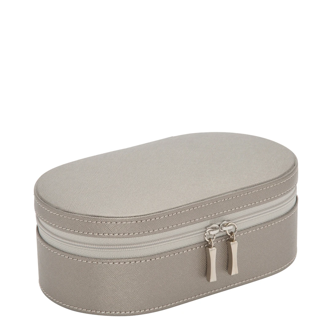 Pewter Heritage Vegan Leather Zip Case - Grey